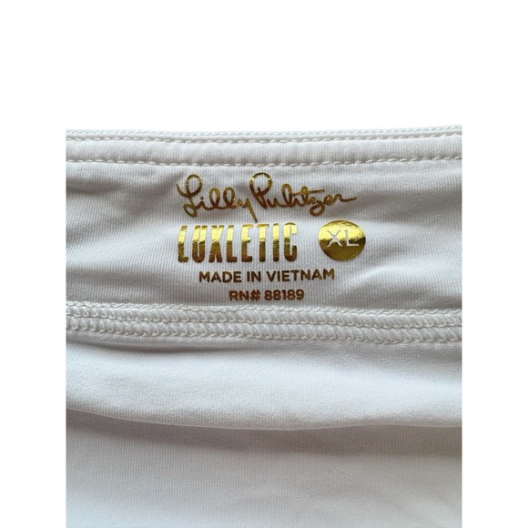 Lilly Pulitzer Peachy Skort Resort White Luxletic Tennis UPF 50+ Sz XL - Picture 6 of 6